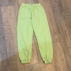 green brandy sweat pants